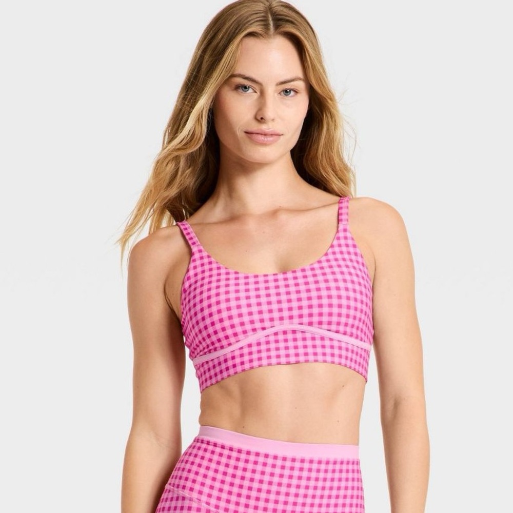 NWT Target Women's Piped Sports Bra - JoyLab™ pink med